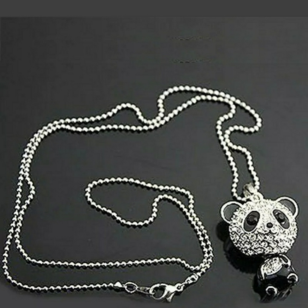 Super cute panda bear necklace